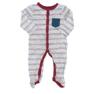 ⭐️ 3-6 Month 7 For All Mankind Baby Boys Sleep N Play Sleeper ⭐️